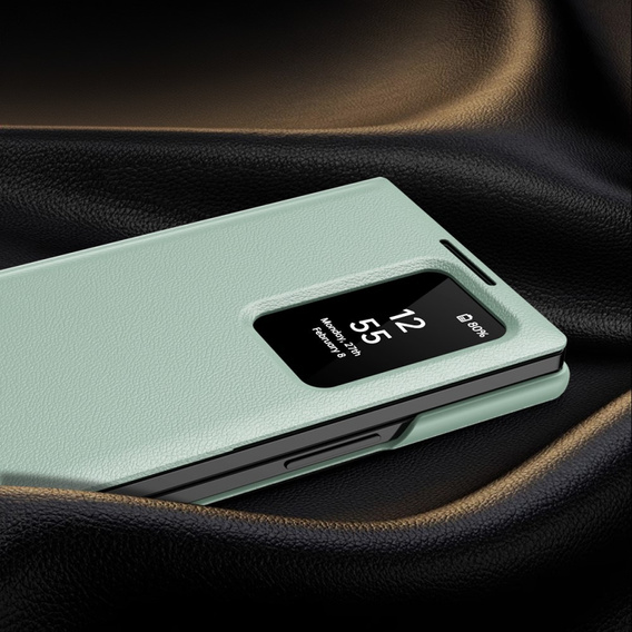 Husă cu clapetă pentru Samsung Z Fold6 5G, Smart View Wallet, verde