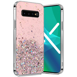 Huse pentru Samsung Galaxy S10 Plus, Glittery, roz