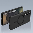 Carcasă pentru Samsung Galaxy S25 Edge, ColorMag, pentru MagSafe, negru + sticlă călită 9H