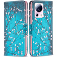 Cu clapetă pentru Xiaomi 13 Lite, Wallet, sakura, albastru