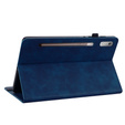 Huse pentru Lenovo Tab P11 Pro Gen 2, Wallet Pen Slot, albastru