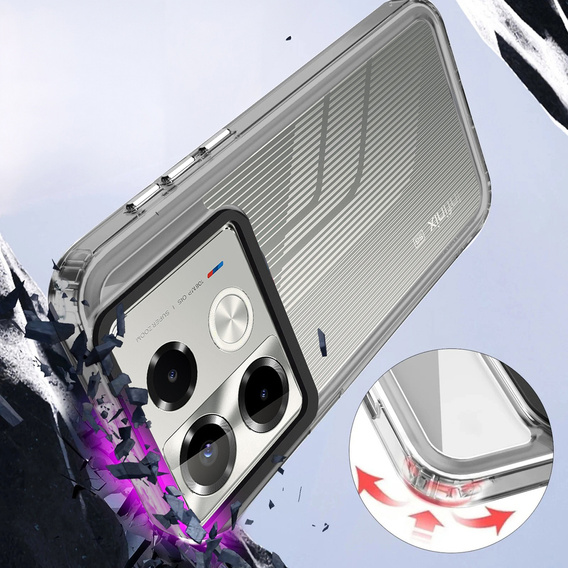 Huse pentru Infinix Note 40 Pro Plus, Fusion Hybrid, transparentă