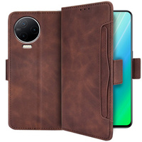 Cu clapetă pentru Infinix Note 12 2023, Card Slot, maro