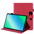 Husă pentru iPad 10.2" 2021/2020/2019 (9/8/7 gen.), cu clapetă, animal, roșu