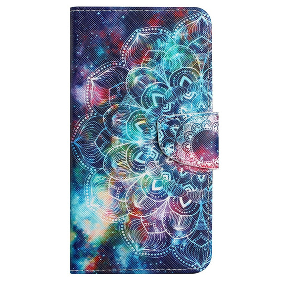 Cu clapetă pentru Xiaomi Redmi 13C / Poco C65, Wallet, Starry Mandala, albastru