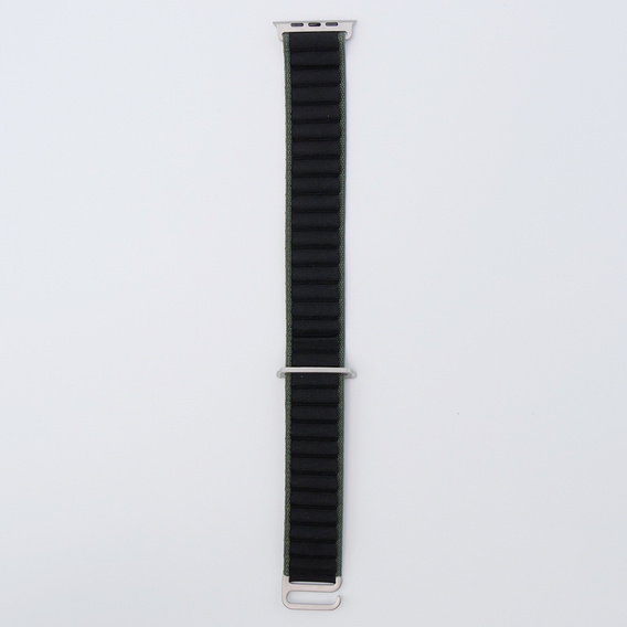 Curea din nailon pentru Apple Watch 1/2/3/4/4/5/6/6/7/8/SE/ULTRA 42/44/45/49mm, verde / negru