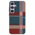Carcasa pentru Samsung Galaxy S25+ Plus, Carbon Fiber MagSafe, roșu / verde