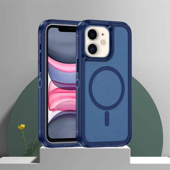 Carcasă cu ramă pentru iPhone 11, pentru MagSafe, albastru