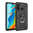 Husă blindată pentru Huawei P30 Lite, Nox Case Ring, negru