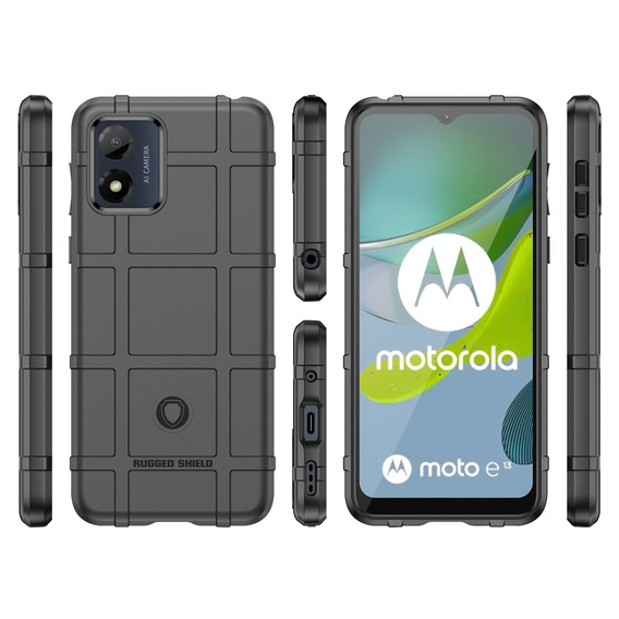 Huse pentru Motorola Moto E13, Rugged Shield, negru
