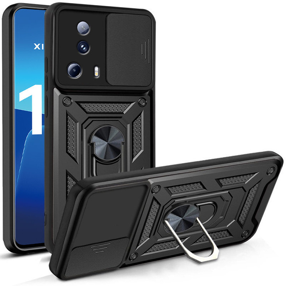 Husă blindată pentru Xiaomi 13 Lite, CamShield Slide, negru