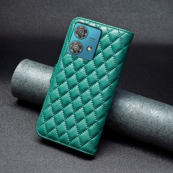 Cu clapetă pentru Motorola Edge 40 Neo, Wallet, BINFEN COLOR, verde