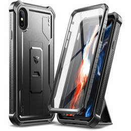 Husă blindată pentru iPhone X / XS, Dexnor Full Body, negru