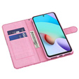 Cu clapetă pentru Samsung Galaxy A05s, Wallet, Butterflies, albastru