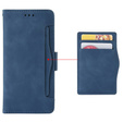 Cu clapetă pentru Vivo Y19s, Card Slot, albastru închis