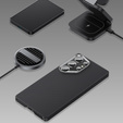 Carcasa BENKS Kevlar pentru Samsung Galaxy S25 Ultra, pentru MagSafe, Carbon Fiber, negru