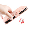 Cu clapetă pentru Xiaomi Redmi Note 10 Pro, Card Slot, roz