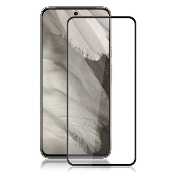 Mocolo Full Glue sticlă călită pentru Google Pixel 8, cadru negru