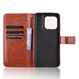 Cu clapetă pentru Motorola Edge 60 / 60 Fusion, Crazy Horse Wallet, maro