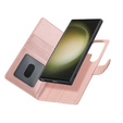 Husă cu clapetă pentru Samsung Galaxy S23 Ultra, portofel, pentru MagSafe, roz rose gold