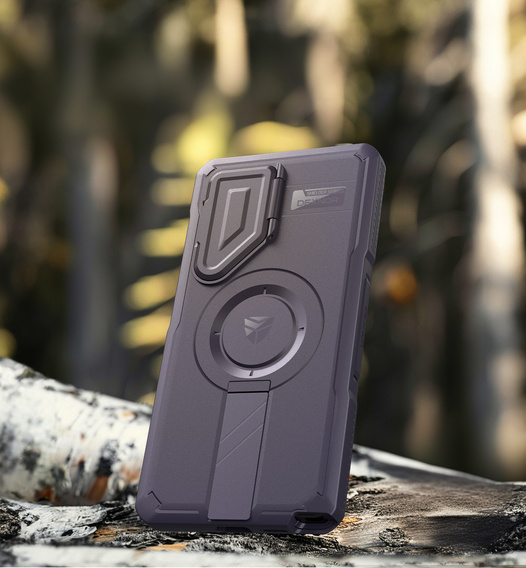 Husă blindată pentru Samsung Galaxy S25 Ultra, Dexnor CamProtect MagSafe, violet (Două rame)
