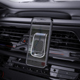 Suport magnetic pentru telefon auto ERBORD pentru grila de aerisire, negru carbon