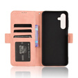 Cu clapetă pentru Samsung Galaxy A26, Card Slot, roz