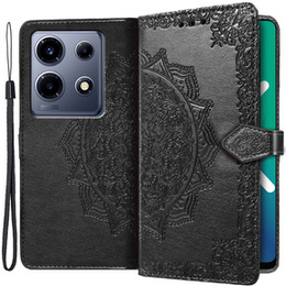 Cu clapetă pentru Infinix Note 30 VIP, Mandala, negru