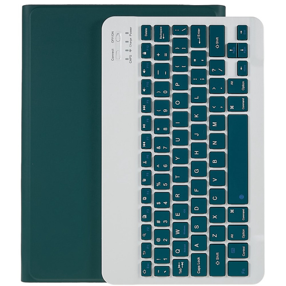 Carcasă + tastatură Samsung Galaxy Tab S7 T870/T875 / S8, Pen Slot, verde