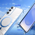 Husă pentru Samsung Galaxy S25+ Plus, Electro MagSafe, albastru + Lanyard