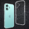 Husă pentru iPhone 16, ERBORD Slim, transparentă + sticlă 9H