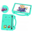 Husă pentru copii pentru Samsung Galaxy Tab S7/S8/S9, Cute Patterns, cu suport, verde