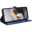Husa cu clapetă pentru Motorola Moto G56 5G, Wallet Rhombus, albastru