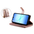 Wallet Zipper Pocket flip caz pentru Samsung Galaxy A17 5G, Wallet Zipper Pocket, portofel roz