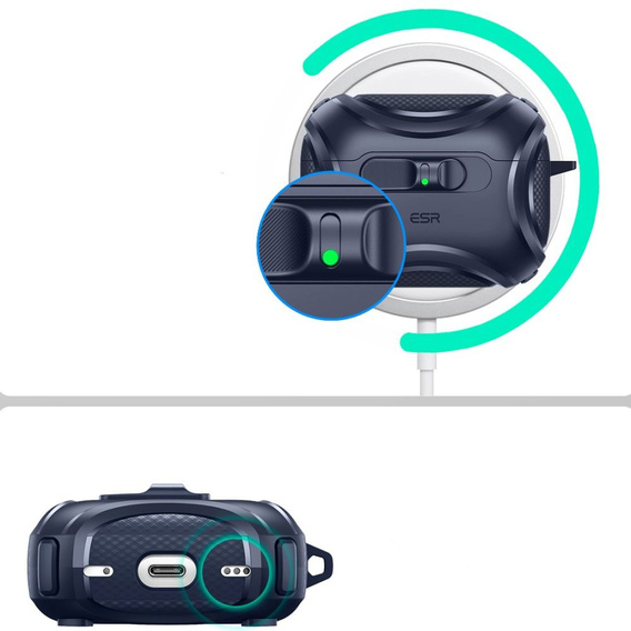 Husă ESR Cyber FlickLock MagSafe pentru căști Apple AirPods Pro 3
