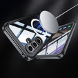Husă pentru Samsung Galaxy S25, Shockproof, cu sticlă, pentru MagSafe, negru