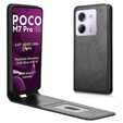 Cu clapetă pentru Xiaomi Poco M7 Pro 5G, Flip, negru