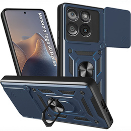 Husă blindată pentru Motorola Edge 60 / 60 Fusion, CamShield Slide, albastru