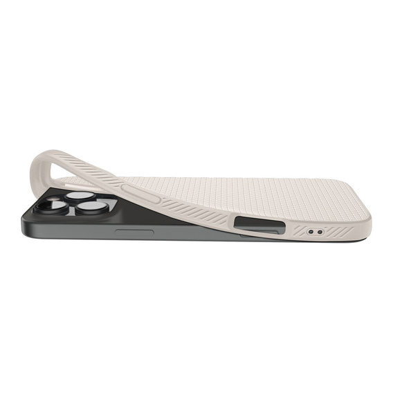 Carcasa Spigen pentru iPhone 16 Pro, Liquid Air, titan + 9H Tempered Glass