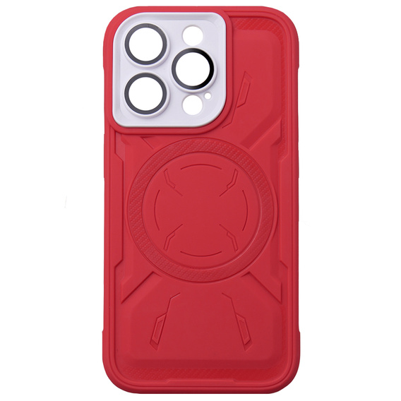Husă pentru iPhone 15 Pro, ERBORD Armor Mag, roșu