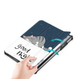 Husă pentru Lenovo Tab P11 Pro Gen 2 TB132FU TB132XU 11.2", cu clapetă, sleeping cat