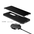 Carcasa ABEEL pentru Samsung Galaxy S25 Edge, Carbon Fiber, pentru MagSafe, negru