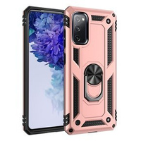 Husă blindată pentru Samsung Galaxy S20 FE, Nox Case Ring, roz rose gold