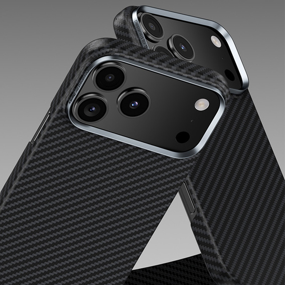 BENKS Kevlar Armor Air Carbon Fiber 600D A070 la cazul MagSafe pentru iPhone 17 Pro Max