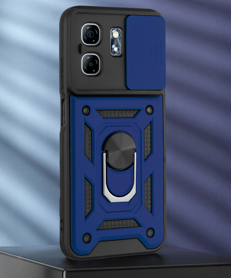 Husă blindată pentru Infinix Hot 50i 4G, CamShield Slide, albastru