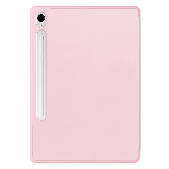 Husă pentru Samsung Galaxy Tab S10 Lite / S10 FE / S9 FE, Smartcase cu spațiu pentru stylus, roz