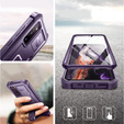 Husă blindată pentru Samsung Galaxy S20 FE, Dexnor Full Body, violet închis