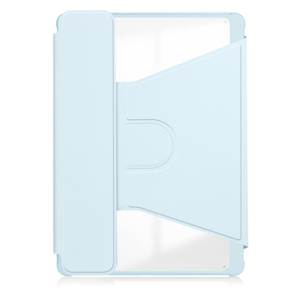 Husă pentru tastatură pentru Samsung Galaxy Tab A9+, Rotary 360° Leather, caz albastru