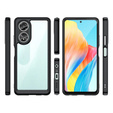 Huse pentru Oppo A58 4G, Fusion Hybrid, transparent / negru