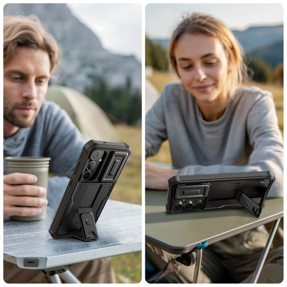 Husă blindată Tech-Protect Kevlar Cam+ pentru Samsung Galaxy S25 FE